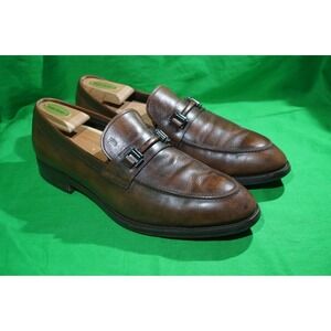 Tods Horsebit Driving Loafter Brown Leather Mens US 10